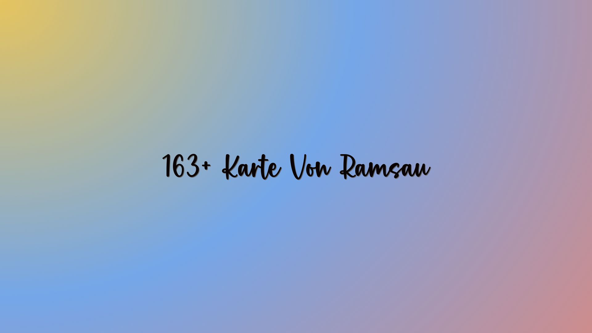 163+ Karte Von Ramsau
