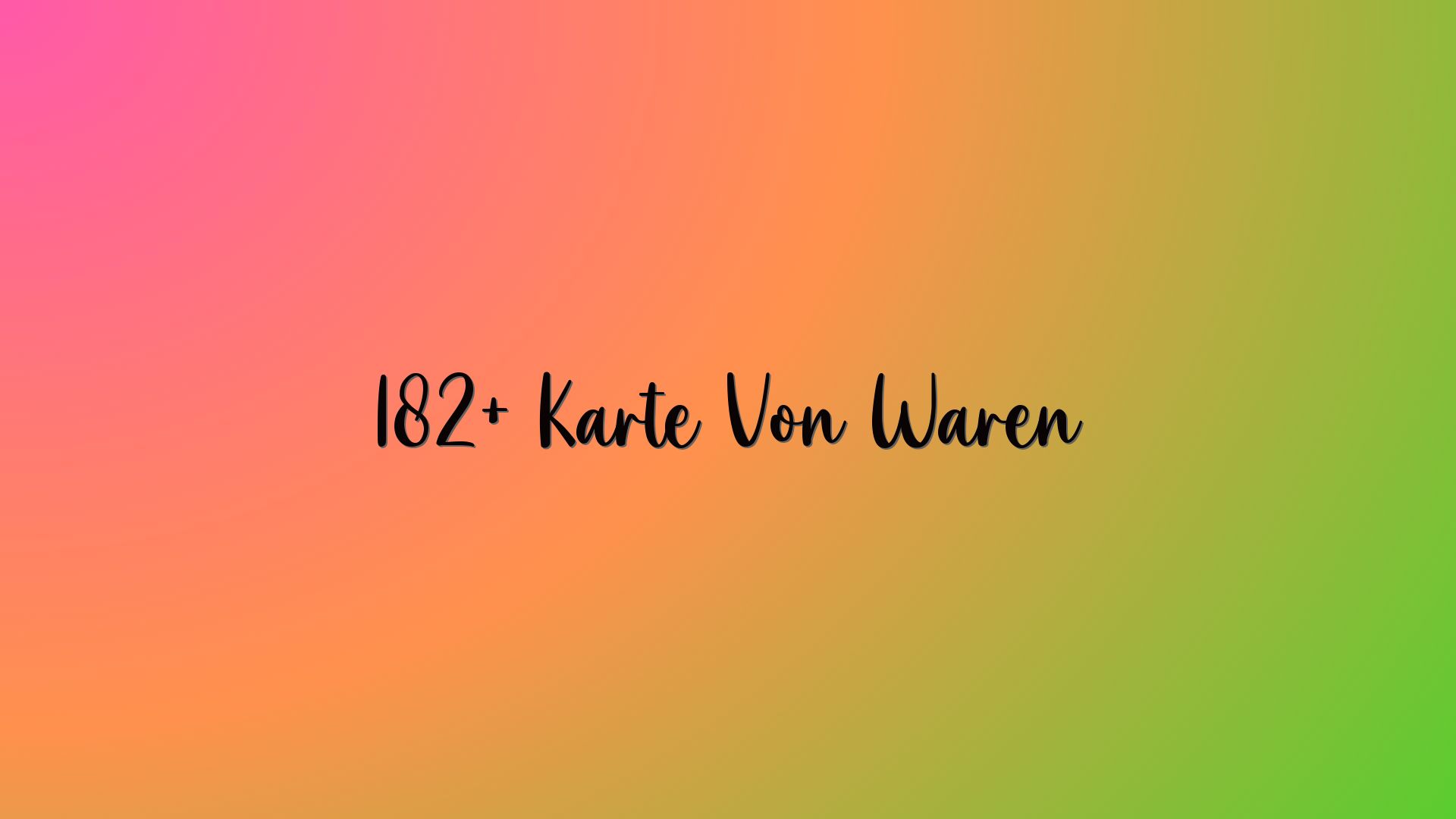 182+ Karte Von Waren