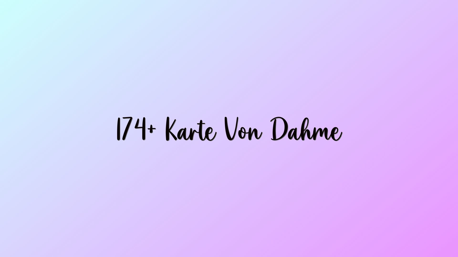 174+ Karte Von Dahme