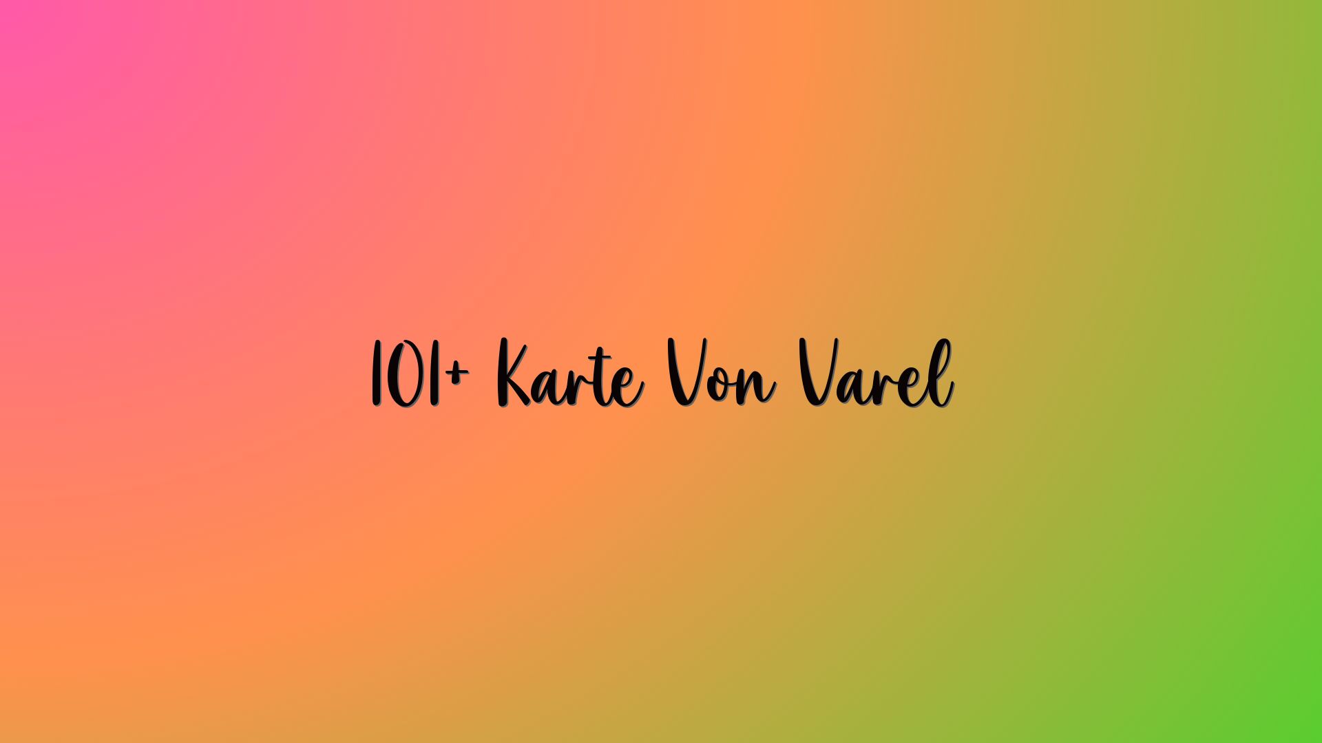 101+ Karte Von Varel